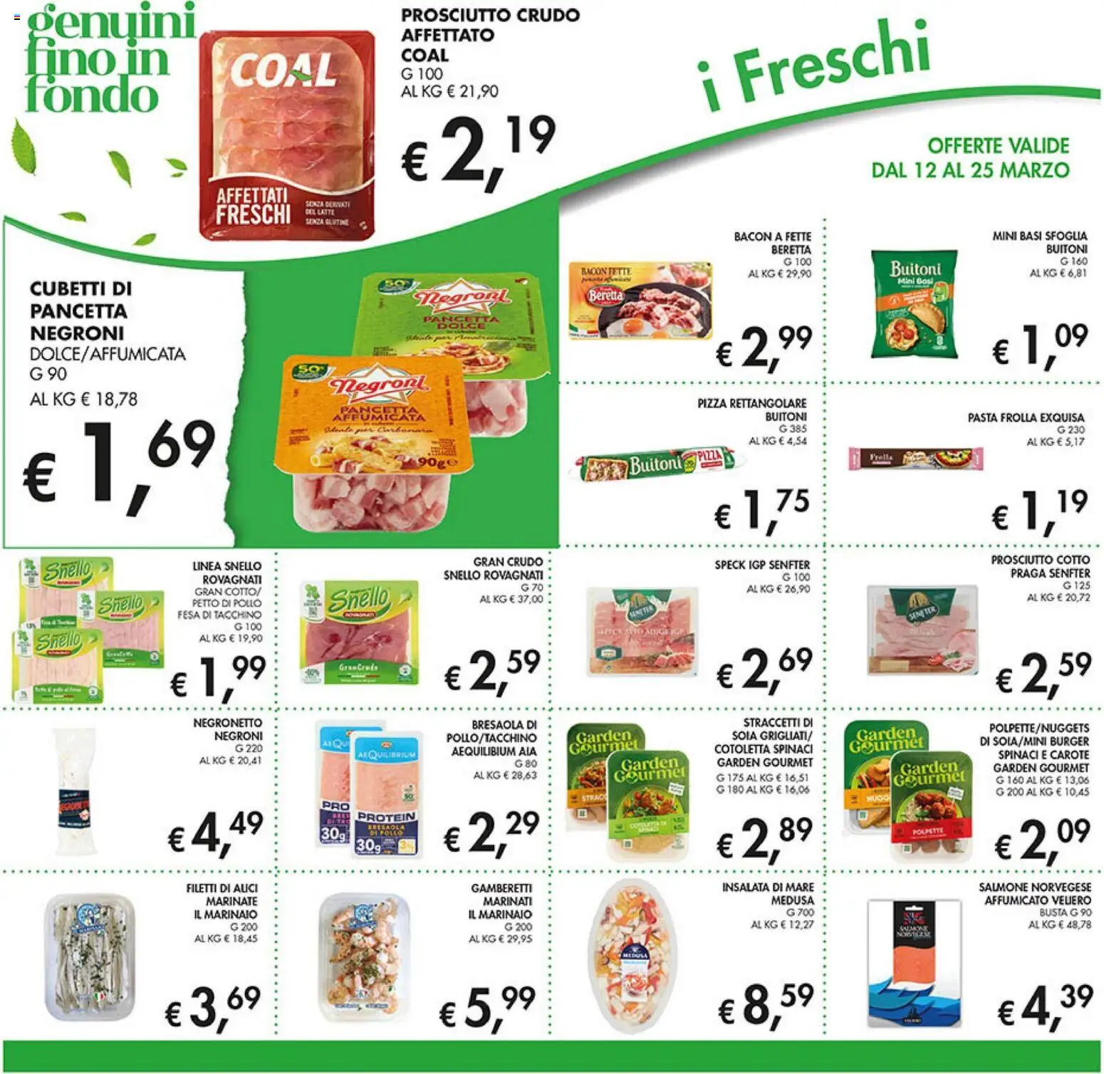 Volantino Coal del 12.03.2026 | Pagina: 12 | Prodotti: Petto di Pollo, Tacchino, Carote, Pasta