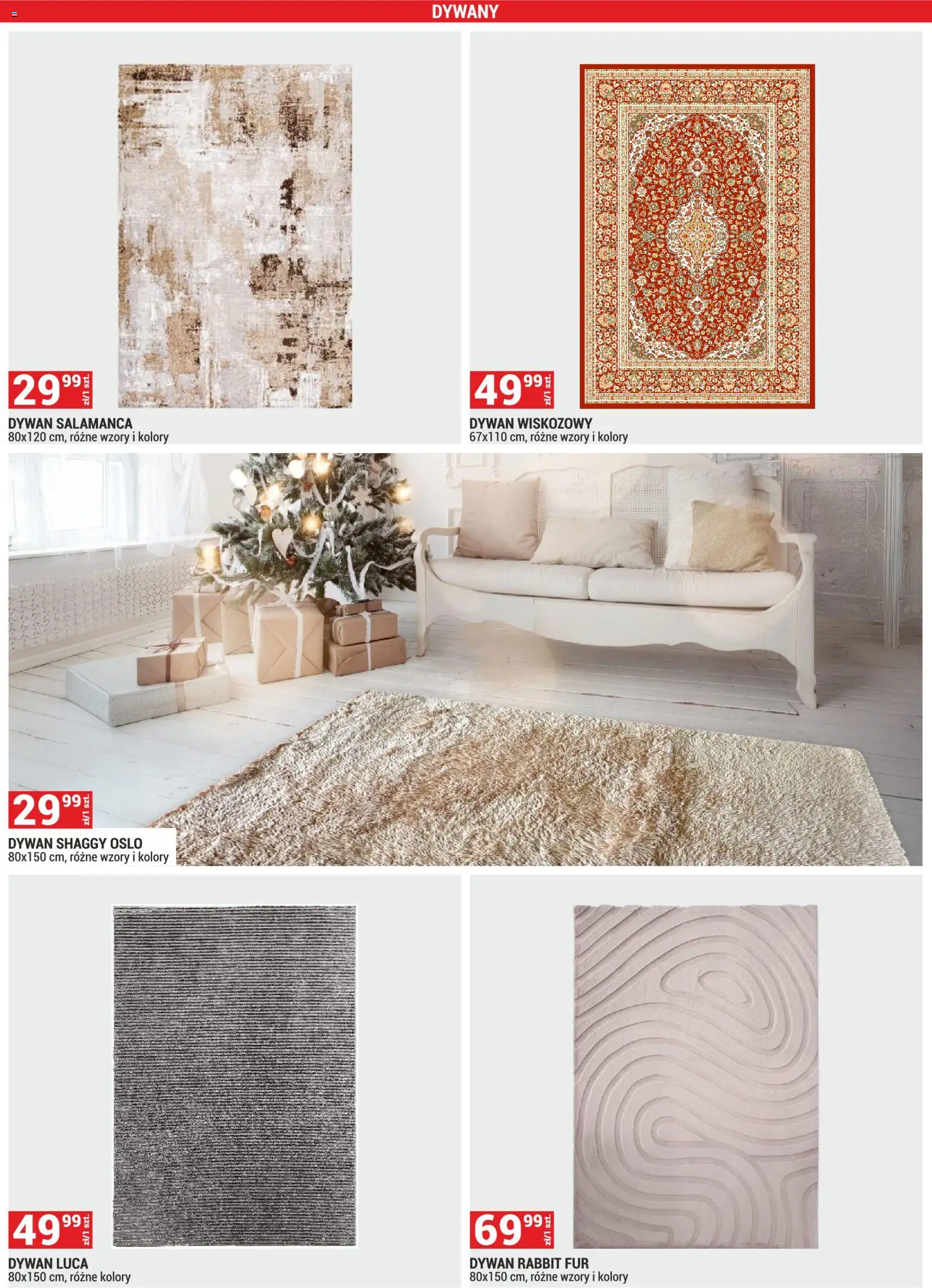 Merkury Market Gazetka od 01.12.2025 | Strona: 2 | Produkty: Dywan shaggy, Dywan, Dywany