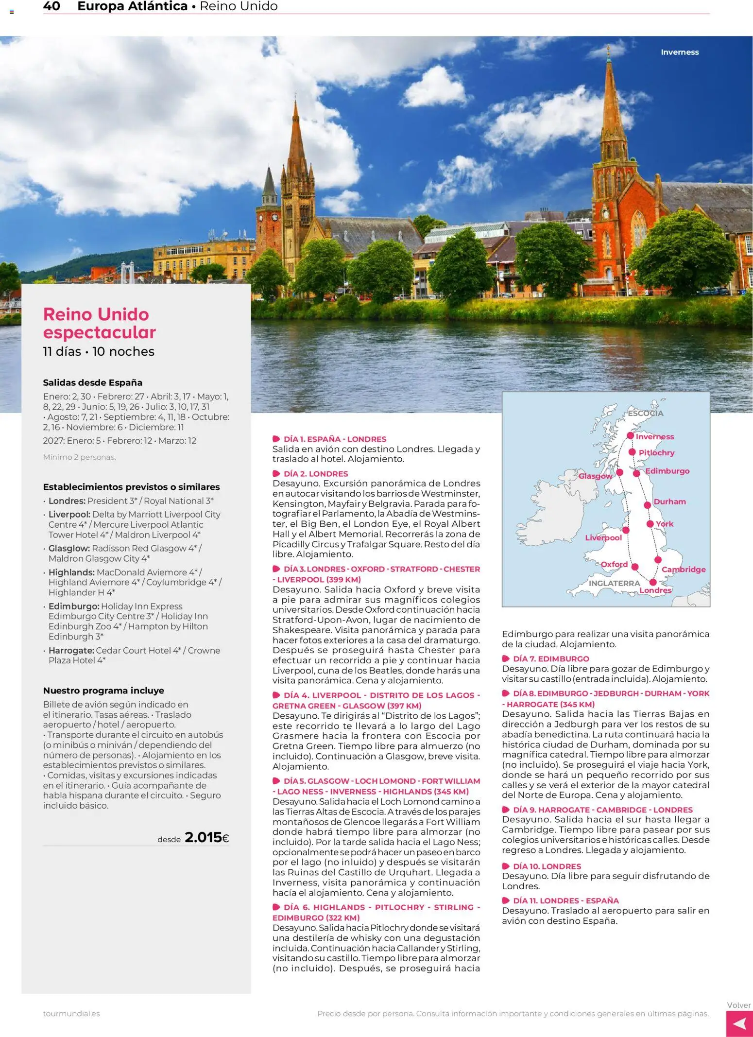 Viajes El Corte Inglés Europa │ válido desde el 01.01.2026 | Página: 40 | Productos: Té, Whisky, Cuna