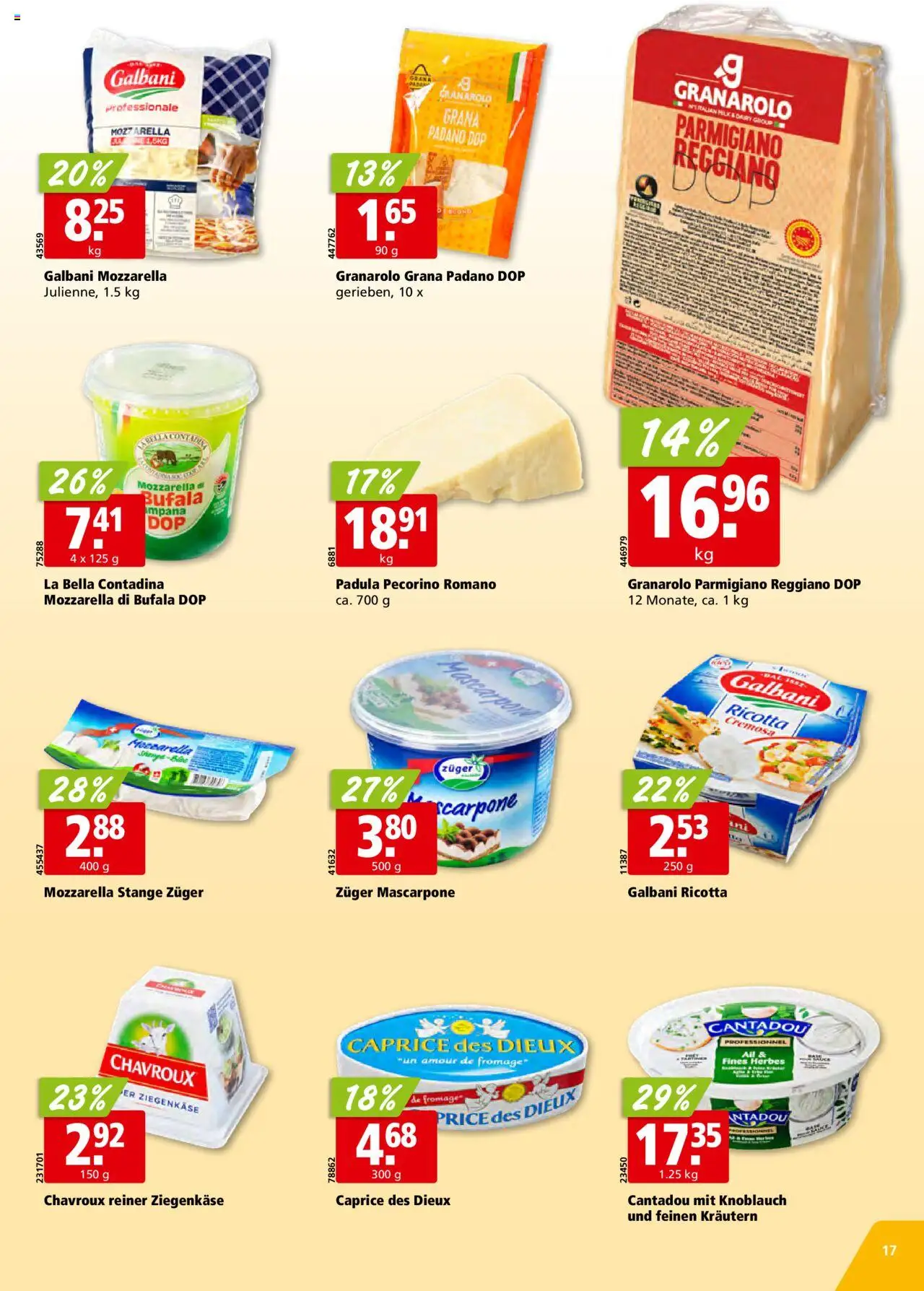 Aligro Aktionen - Chavannes, Matran, Genf, Sitten ab 02.06.2025 | Seite: 17 | Produkte: Mascarpone, Ziegenkäse, Knoblauch