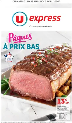 U Express - Prévisualisation de U Express - Pâques à prix bas valide à partir de 31.03.2026