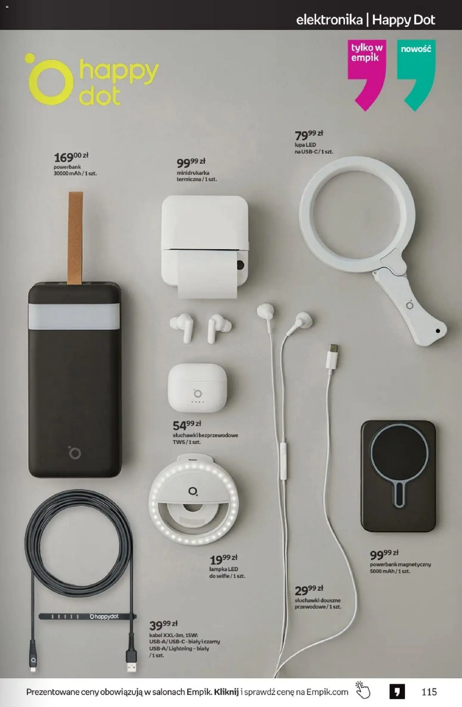 Empik promocje od 11.03.2026 | Strona: 115 | Produkty: Słuchawki, Kabel, Powerbank, Słuchawki bezprzewodowe