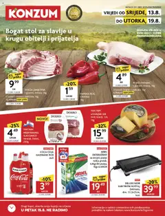 Konzum HR Akciós újság - amely érvényes a következő dátumtól: 13.08.2025