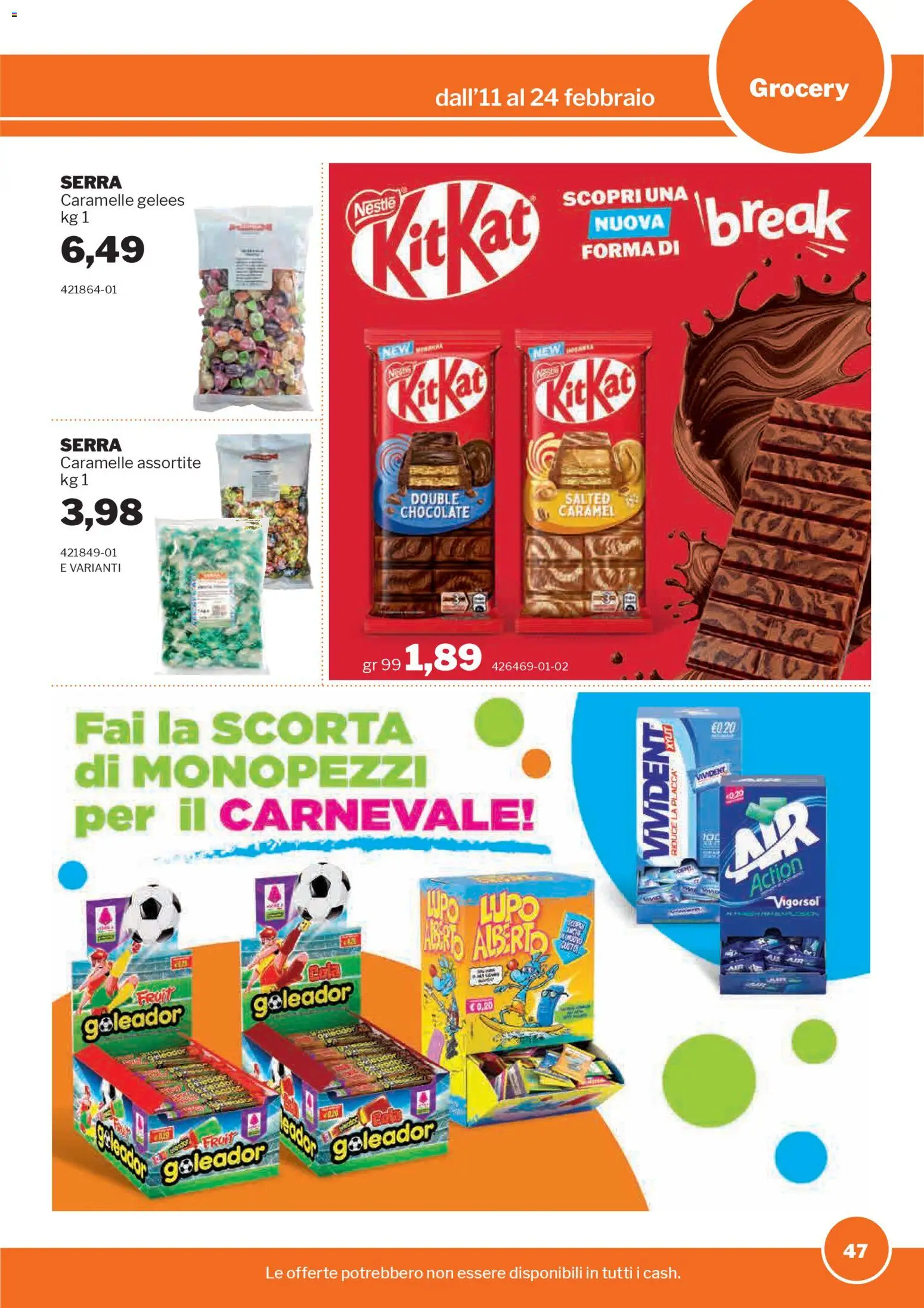 Volantino Sogegross del 11.02.2026 | Pagina: 47 | Prodotti: Caramelle