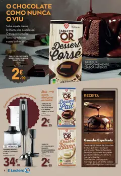 Pré-visualização E.Leclerc Folheto da Nossa Marca válido de 01.03.2026 | Página: 4 | Produtos: Manteiga, Chocolate, Creme, Natas