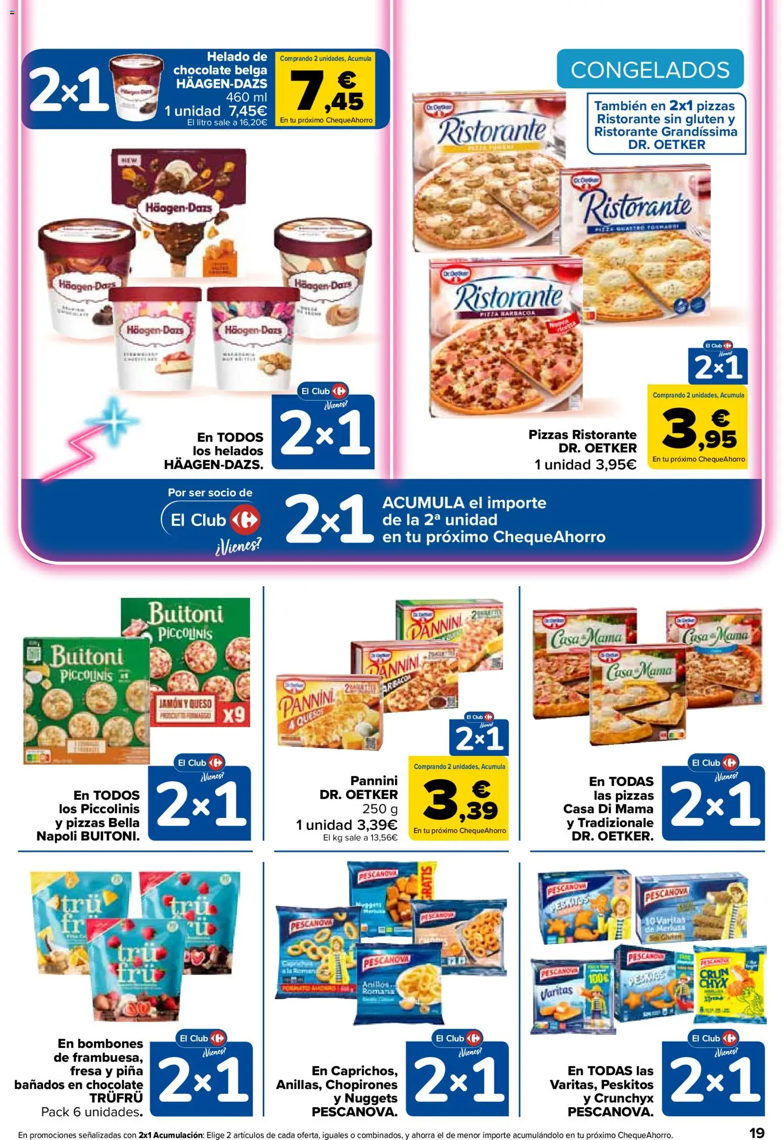 Carrefour folleto │ válido desde el 24.03.2026 | Página: 19 | Productos: Queso, Pizza, Piña, Nuggets