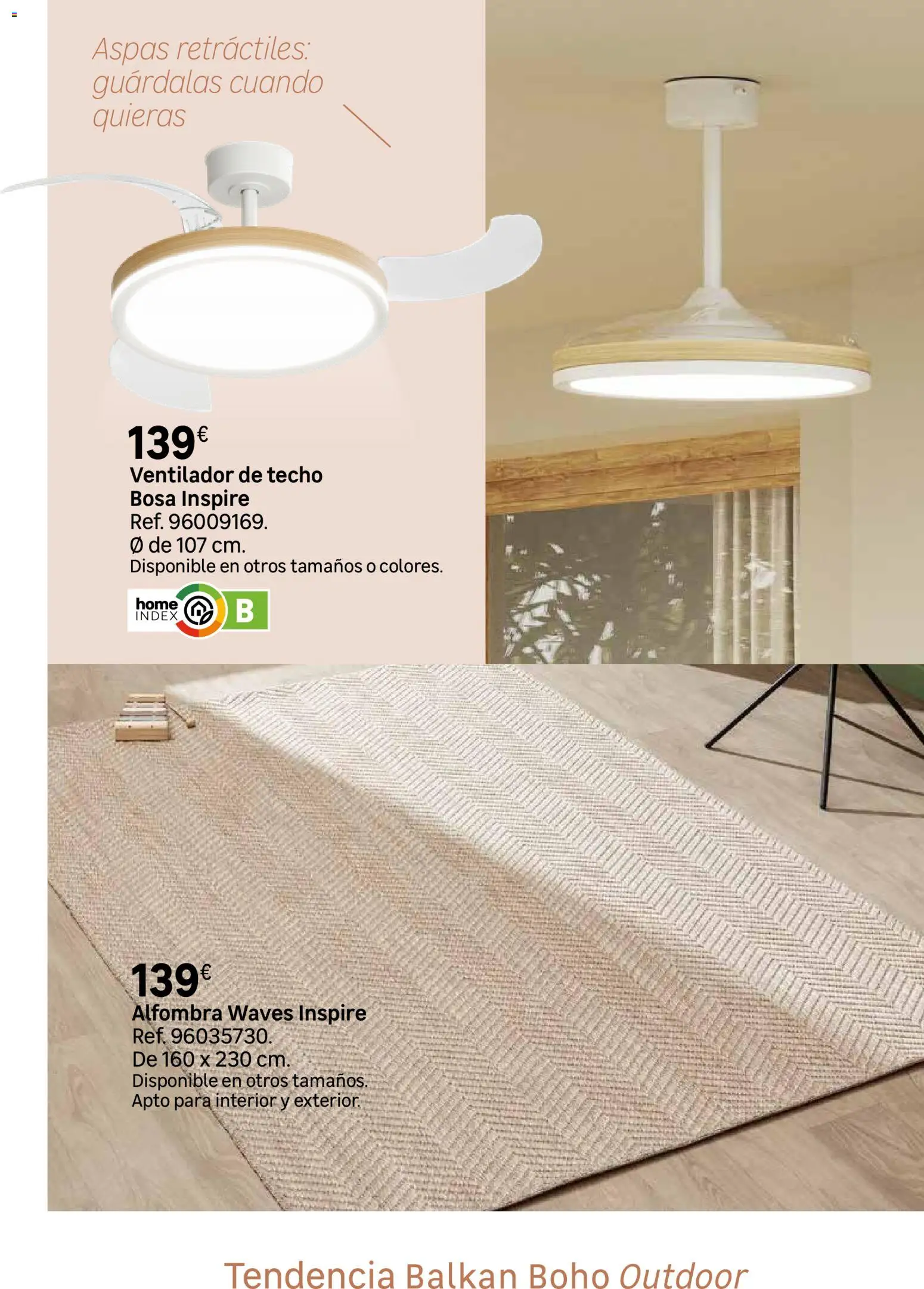Leroy Merlin catálogo Decoración │ válido desde el 12.03.2026 | Página: 102 | Productos: Ventilador, Alfombra