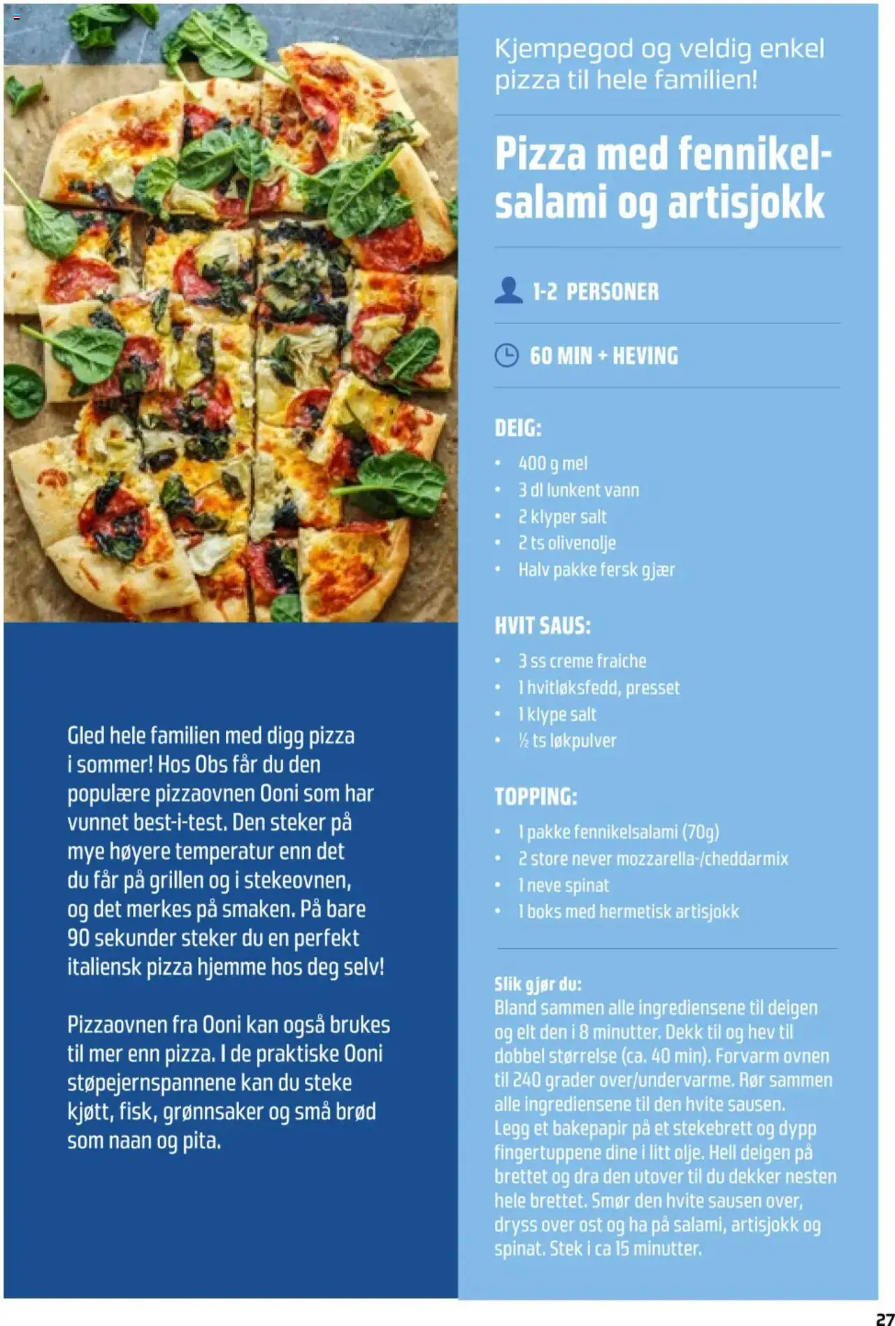  | Side: 27 | Produkter: Hub usb, Ost, Pizza, Saus