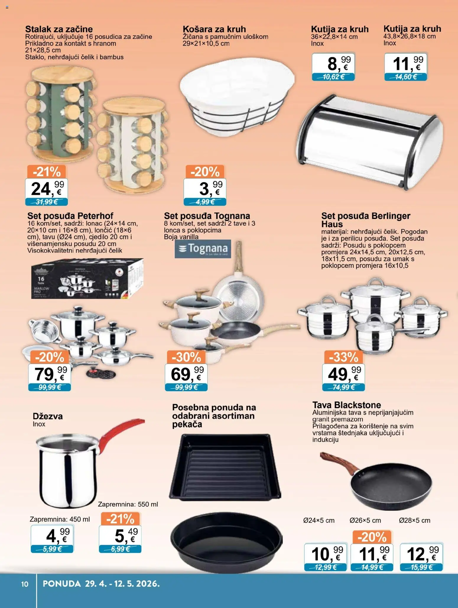 KTC katalog | vrijedi od 29.04.2026 | Stranica: 7 | Proizvodi: Tognana, Košara, Kruh, Umak