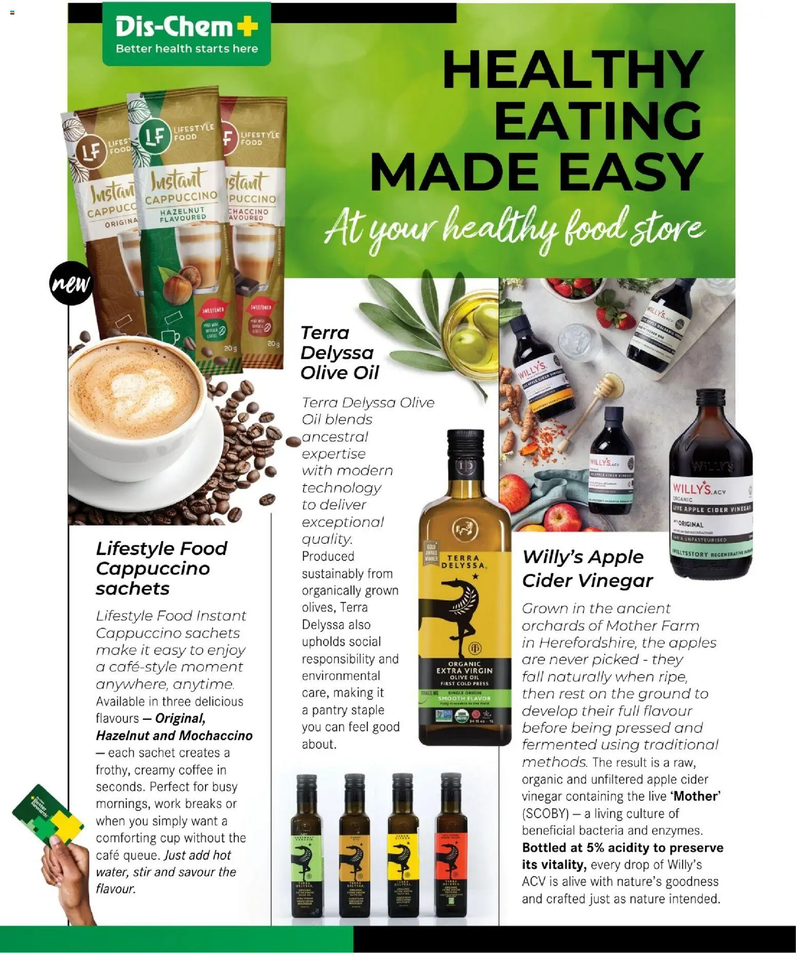 New Dis-Chem catalogue – valid from 26.11.2025 | Page: 34 | Products: Press, Coffee, Vinegar, Apples