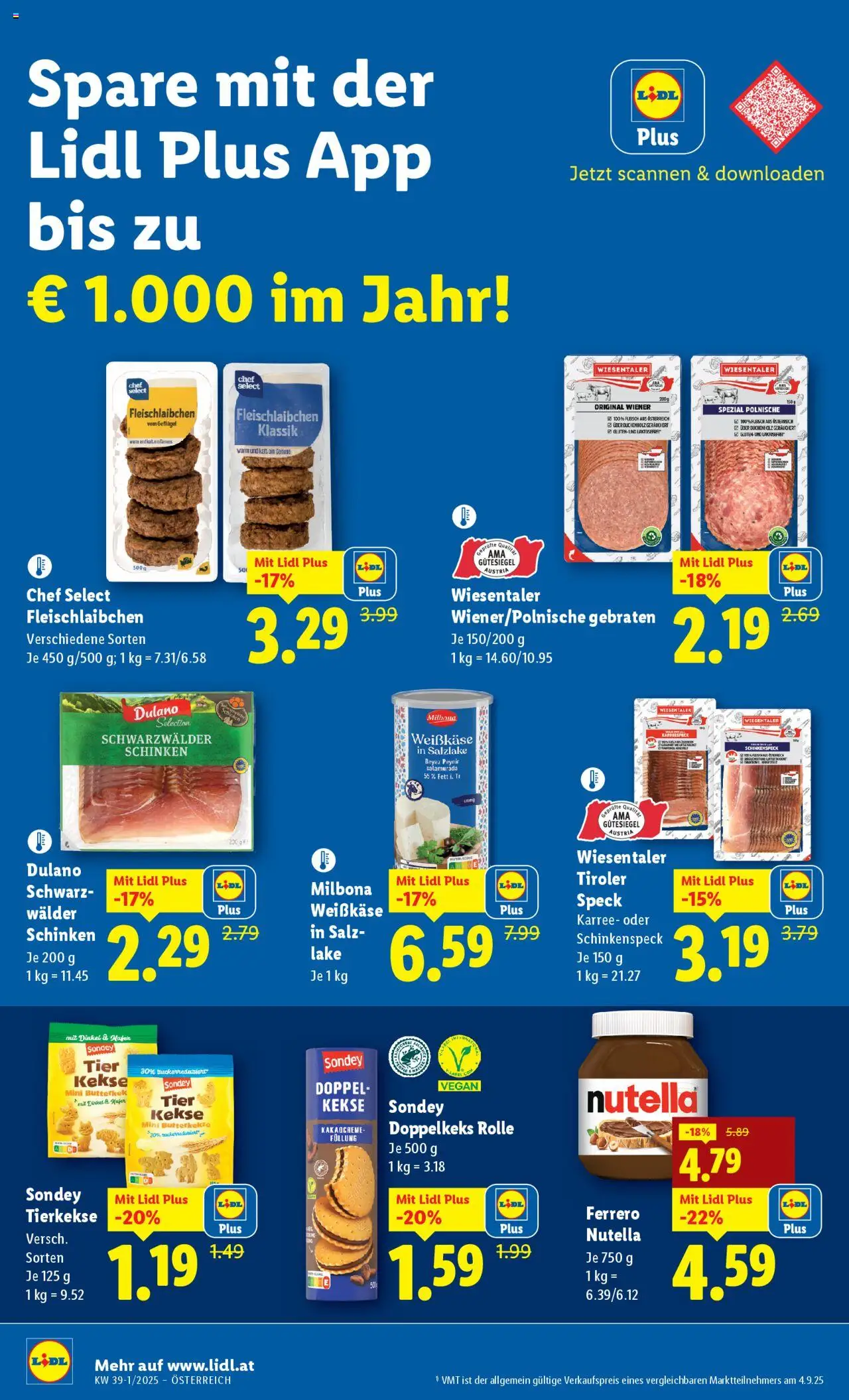 Lidl Flugblatt - Wien, Eisenstadt, Mattersburg gültig ab 18.09.2025 | Seite: 36 | Produkte: Kekse, Salz, Schinken