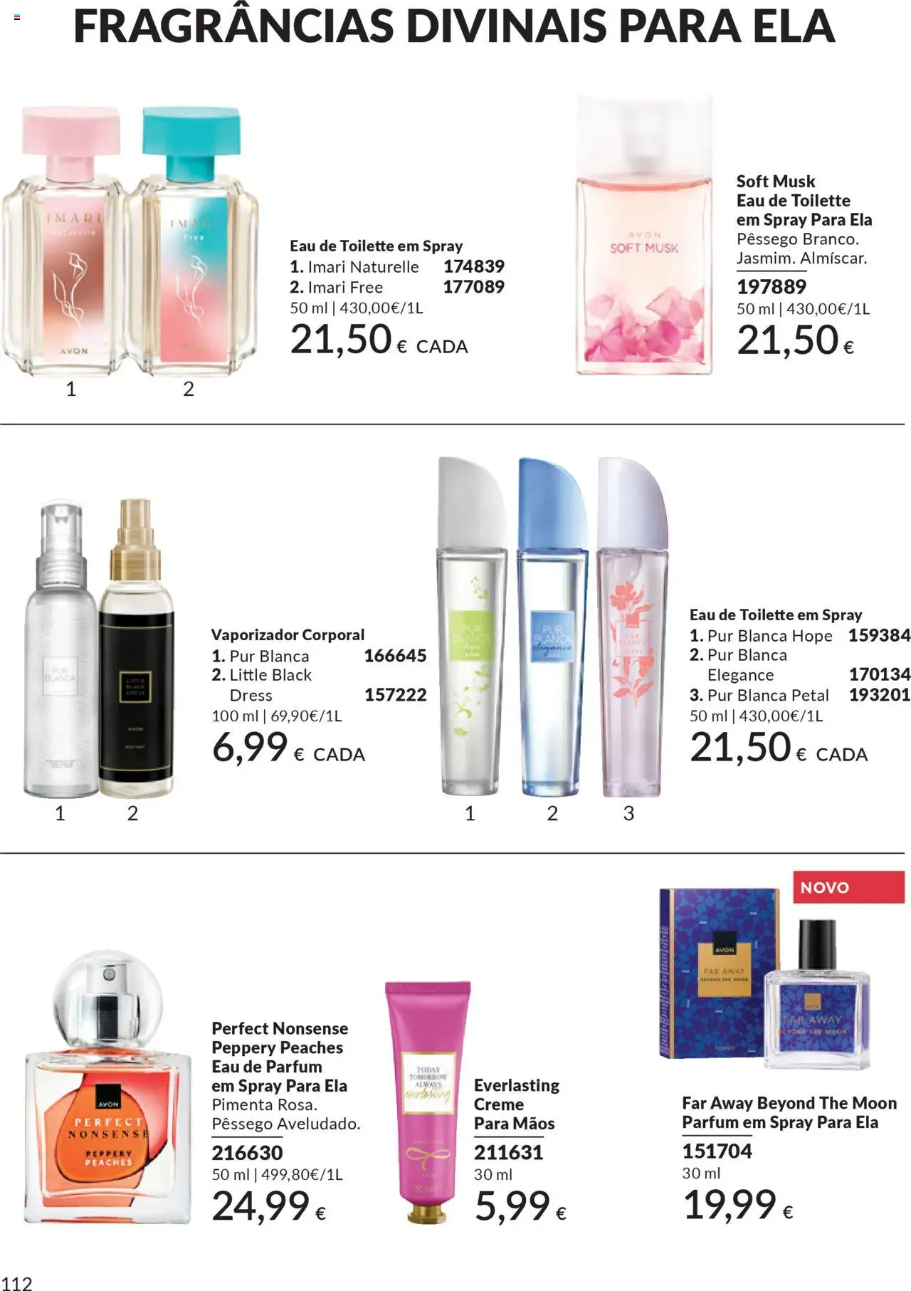Catálogo Avon Campanha 10 │ válido de 01.10.2025 | Página: 112 | Produtos: Pimenta, Eau de toilette, Creme para mãos, Creme