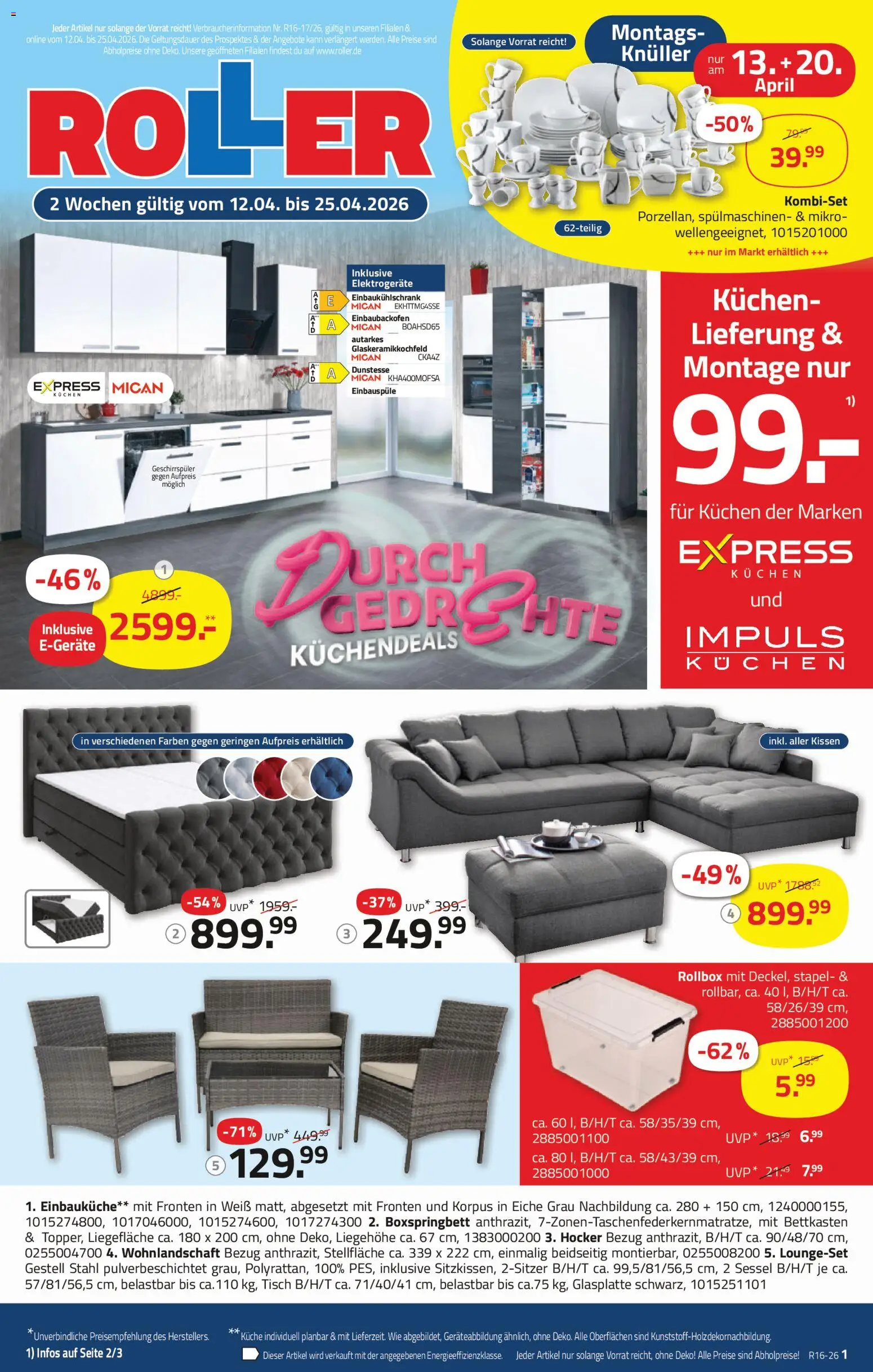 Roller Prospekt 	 – gültig ab 12.04.2026 | Seite: 1