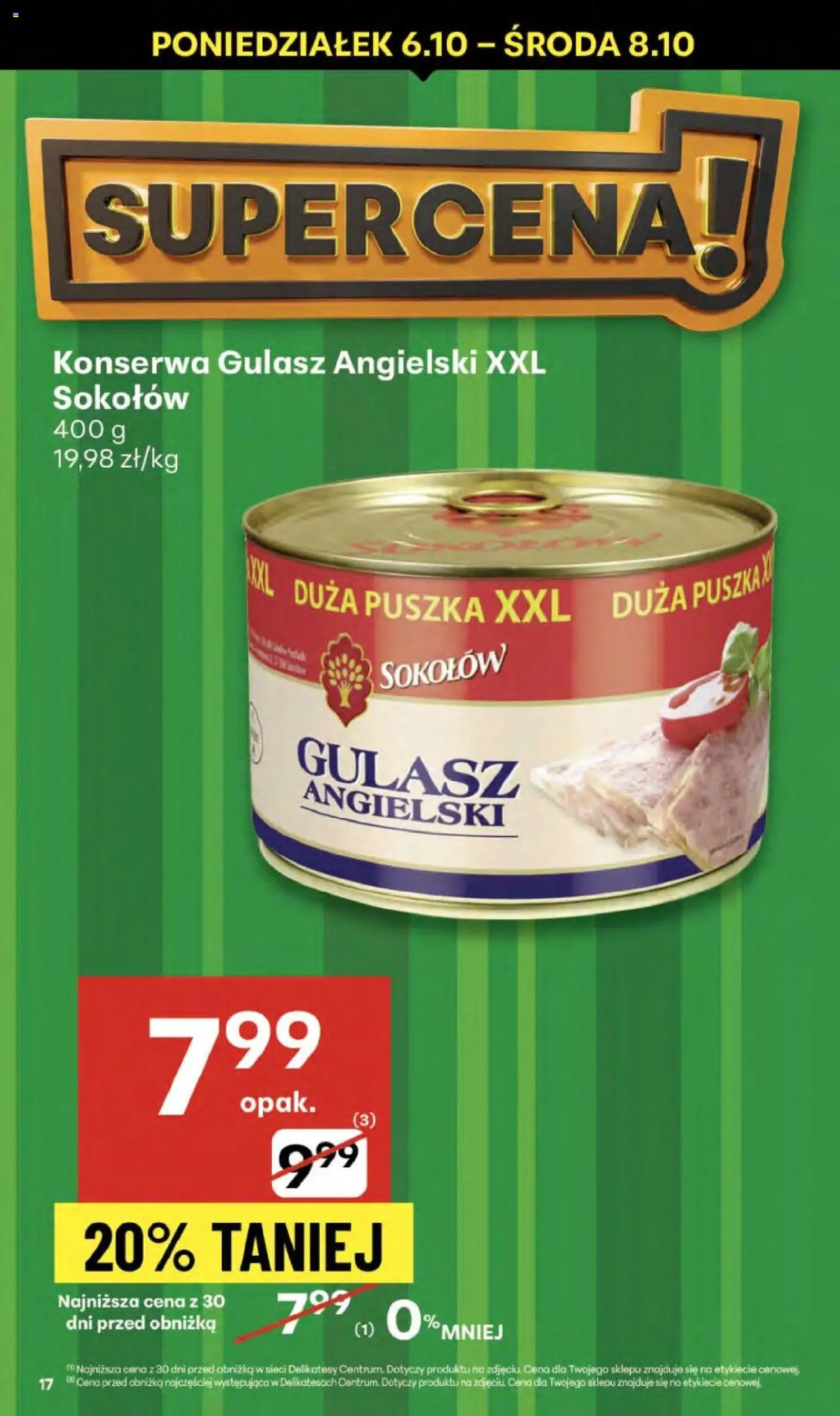 Delikatesy Centrum Gazetka od 02.10.2025 | Strona: 17 | Produkty: Delikatesy, Gulasz angielski, Gulasz