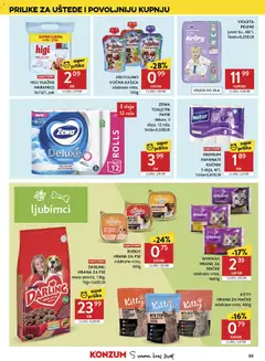 DARLING HRANA ZA PSE, meso-povrće, 15kg, 1kg=1,60EUR - Pregled kataloga iz trgovine Konzum, vrijedi od 15.04.2026 | Stranica: 39