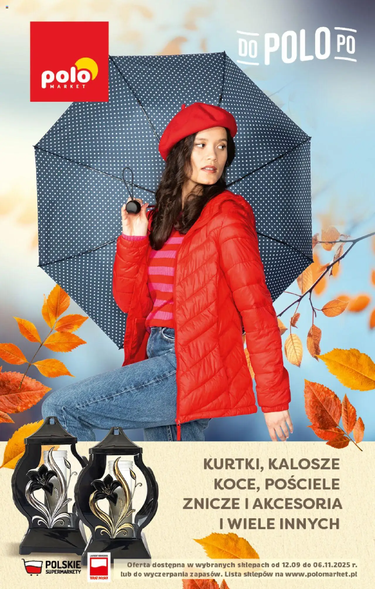 POLOmarket Gazetka - Jesień od 12.09.2025 | Strona: 1 | Produkty: Kalosze, Znicze