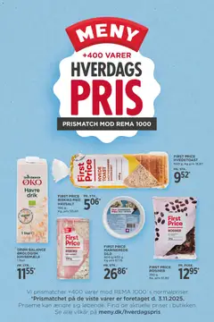 Meny - Hverdagspris gyldig fra 03.11.2025