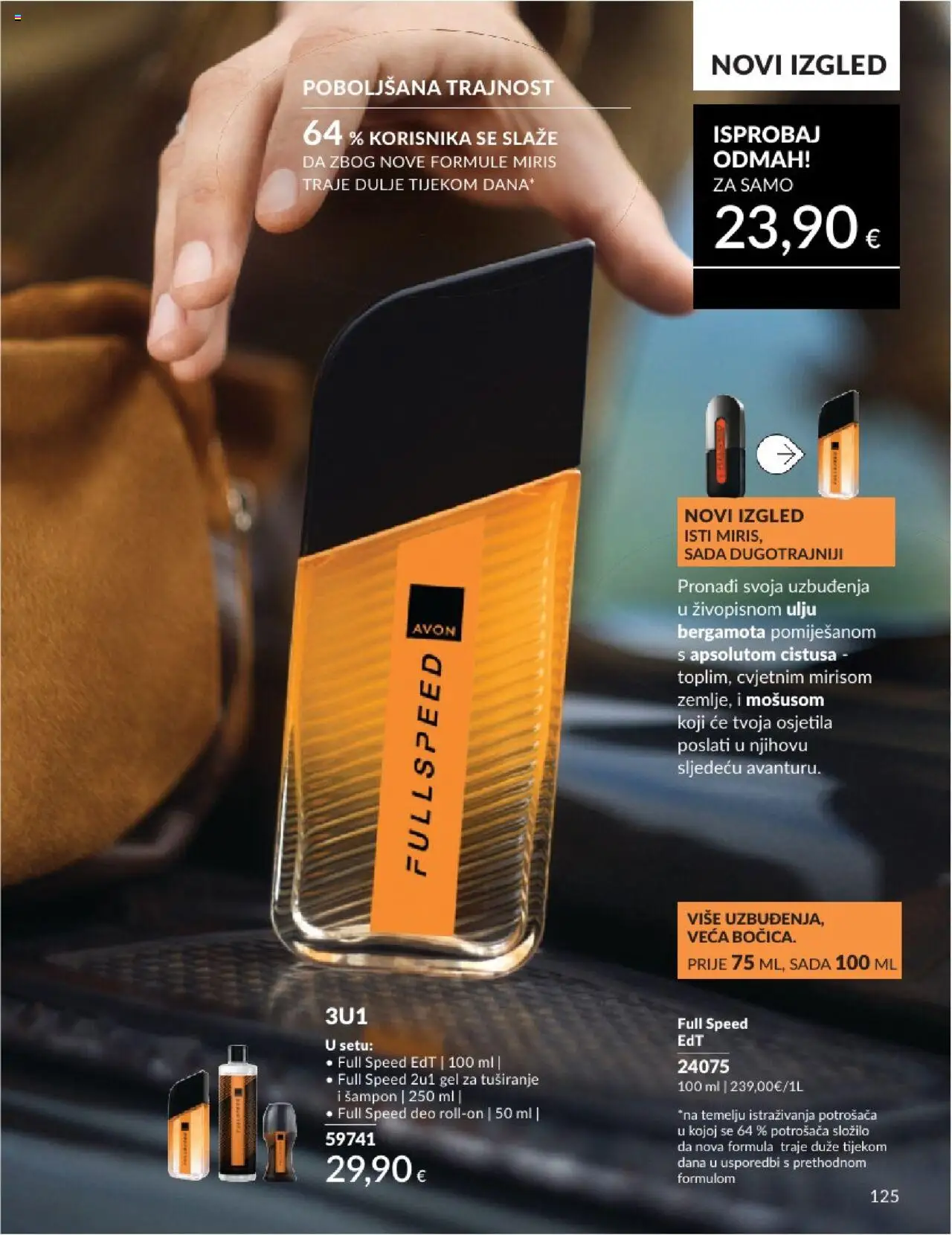Avon katalog | vrijedi od 31.05.2025 | Stranica: 125 | Proizvodi: Miris, Šampon, Gel za tuširanje