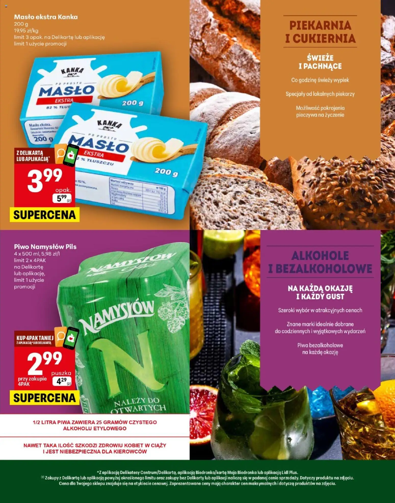Delikatesy Centrum Gazetka - Warszawa Otwarcie od 26.02.2026 | Strona: 3 | Produkty: Delikatesy, Masło, Piwo, Piwo Namysłów