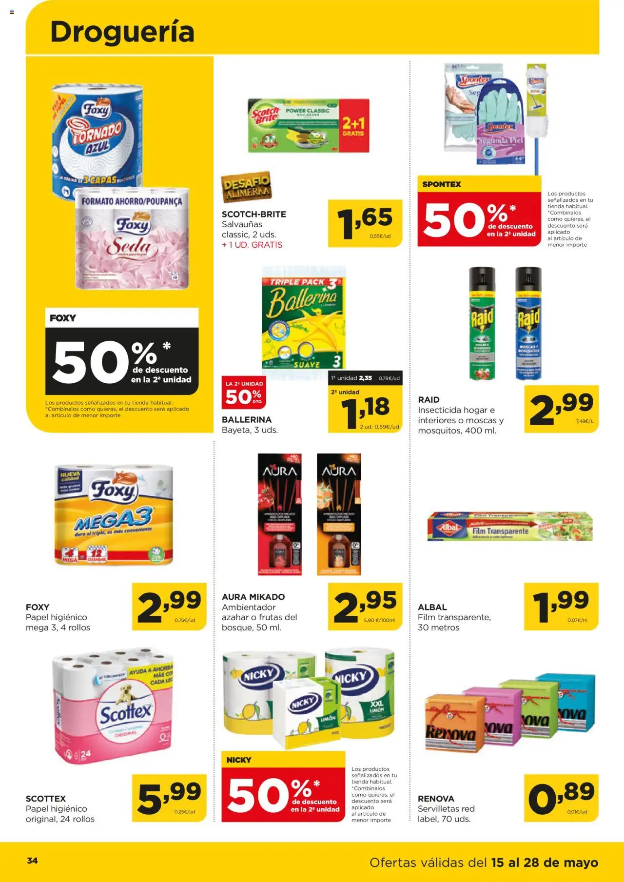 Alimerka folleto Castilla y León │ válido desde el 29.05.2025 | Página: 34 | Productos: Papel higienico