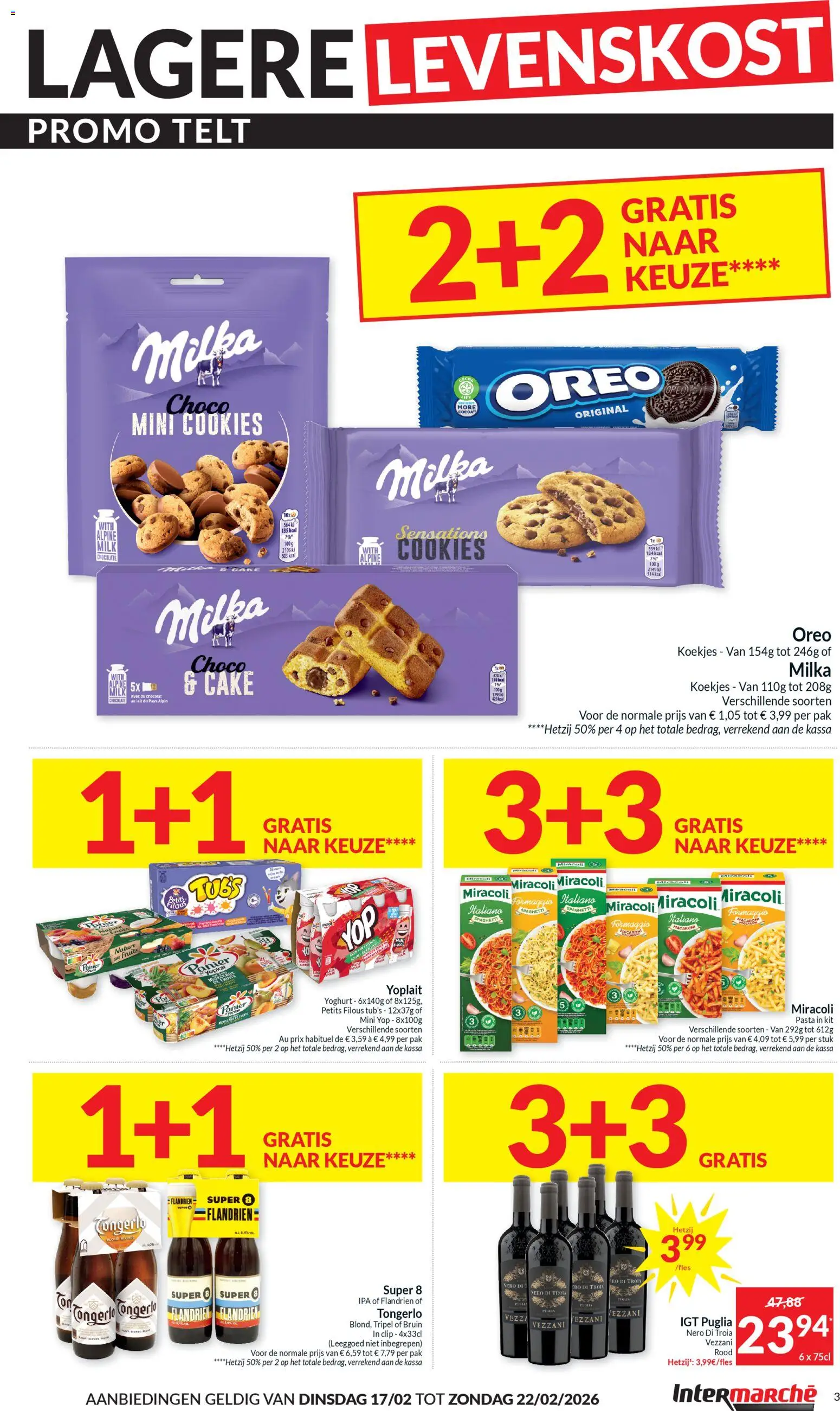 {H1} | Pagina: 3 | Producten: Macaroni, Koekjes, Cake, Yoghurt