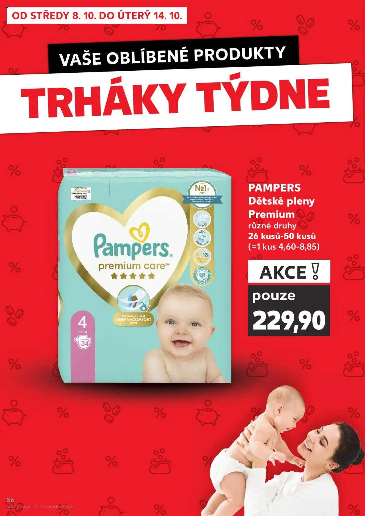 Kaufland leták - Praha 4 od 08.10.2025 | Strana: 56 | Produkty: Pampers, Dětské pleny, Pleny
