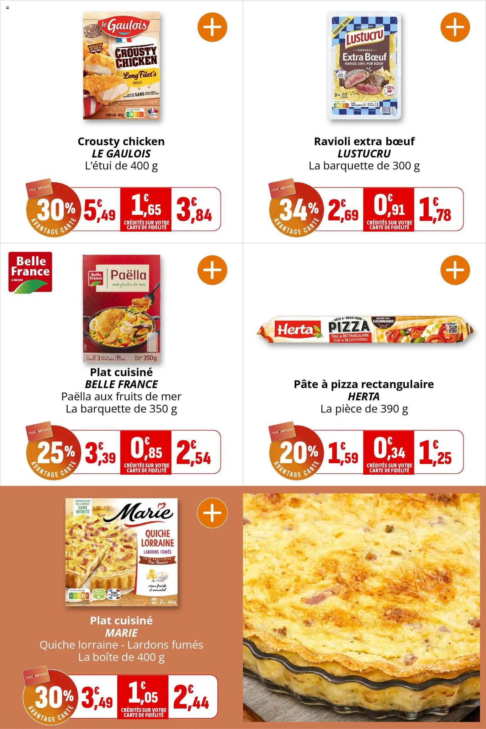 {H1} | Page: 19 | Produits: Lardons, Pâte à pizza, Pâte feuilletée, Porc