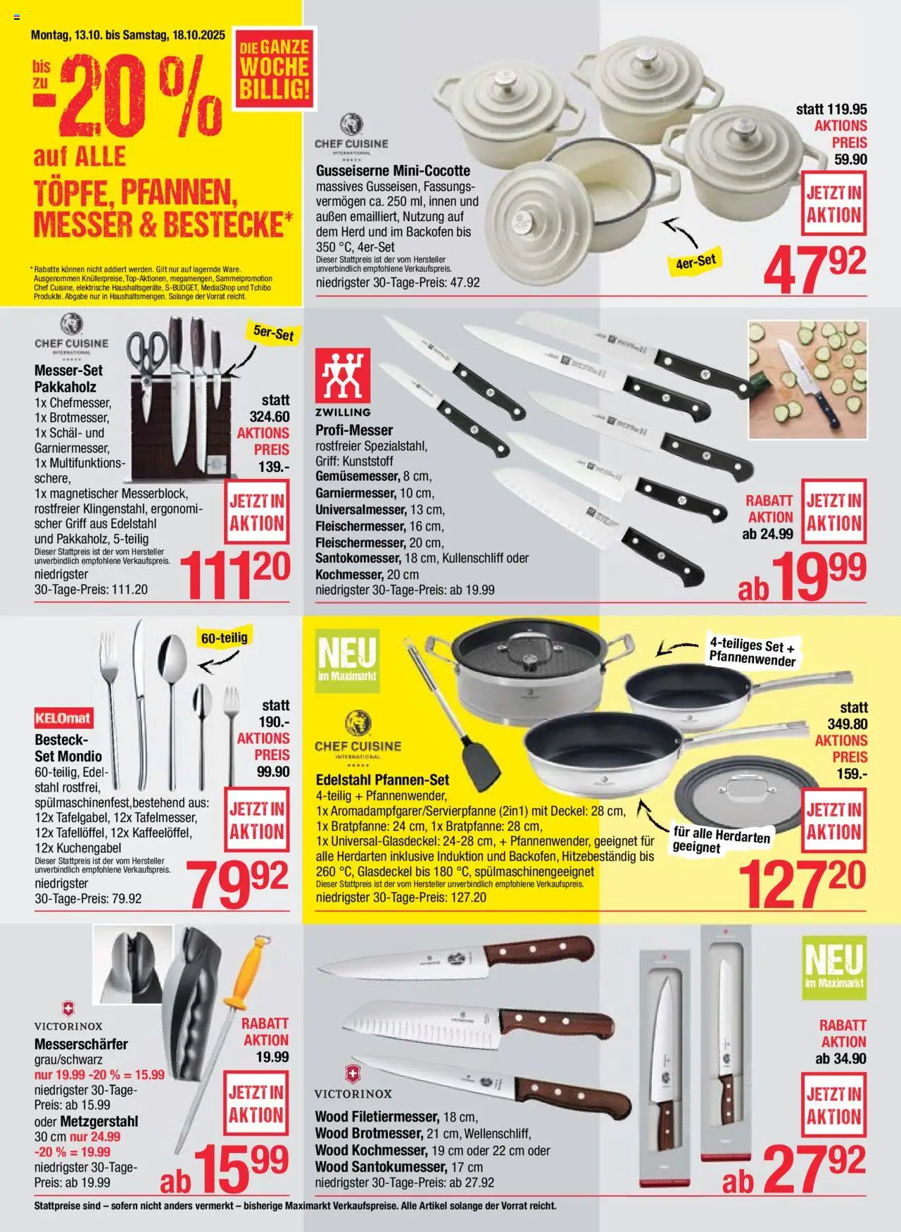 Maximarkt Flugblatt gültig ab 13.10.2025 | Seite: 18 | Produkte: Schal, Herd