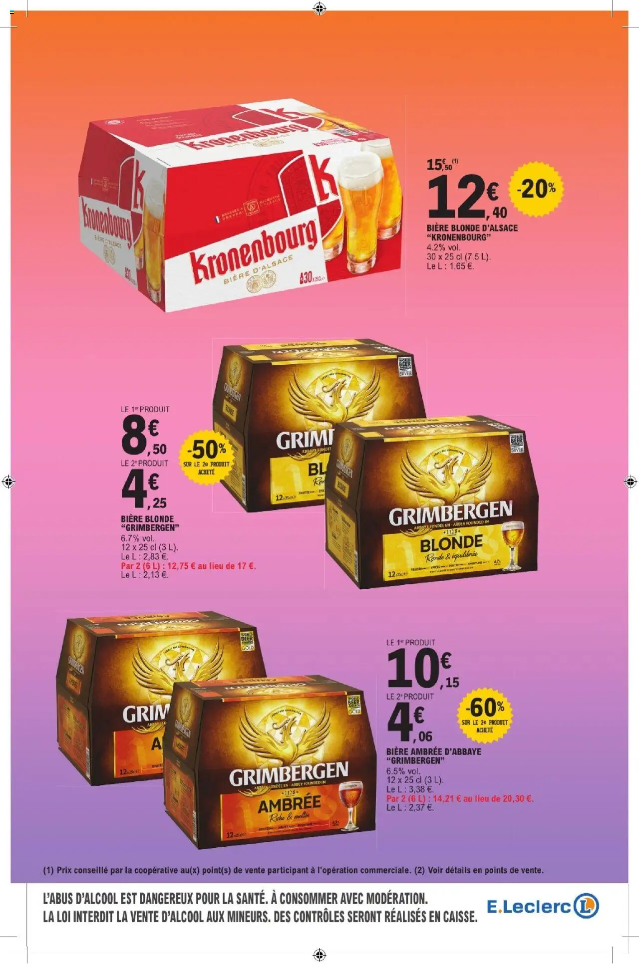 {H1} | Page: 5 | Produits: Bière blonde, Bière