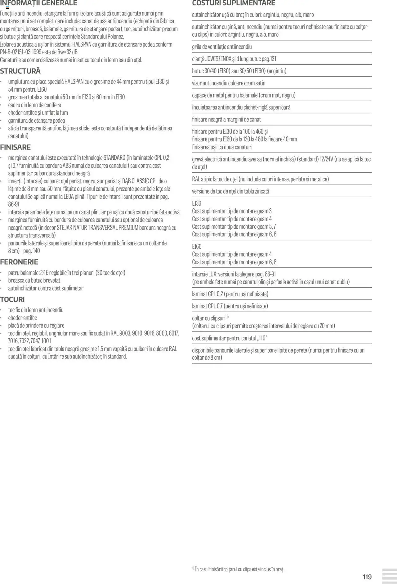 Noul catalog Proges – valabil de la 23.08.2024 | Pagină: 119 | Produse: Tablă, Colțar, Ușă