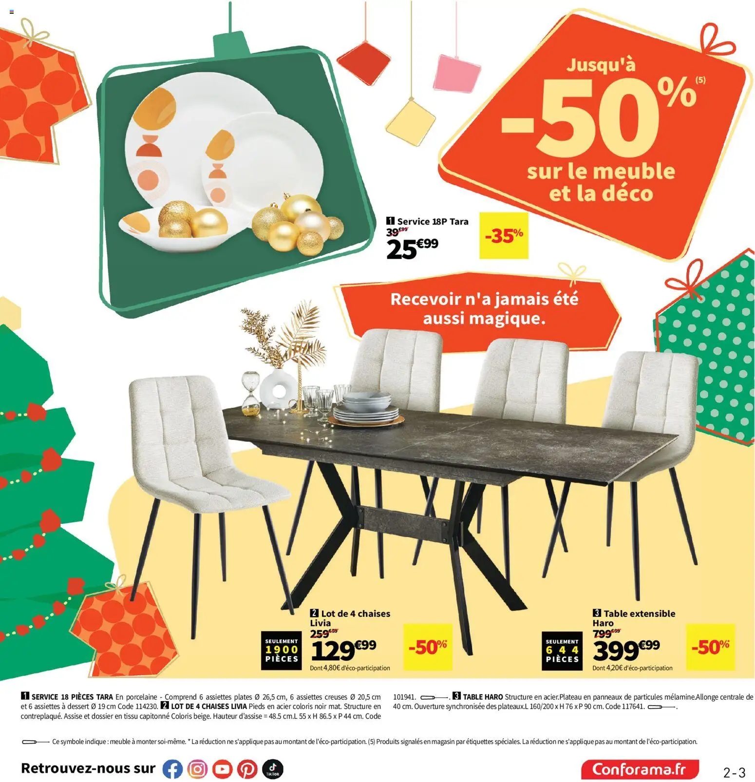 {H1} | Page: 3 | Produits: Meuble, Table extensible, Porcelaine, Table