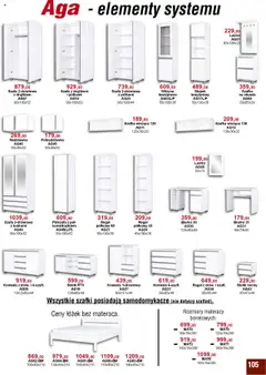 Bodzio Katalog od 01.04.2025 | Strona: 105 | Produkty: Szafa, Kredens, Biurko, Witryna