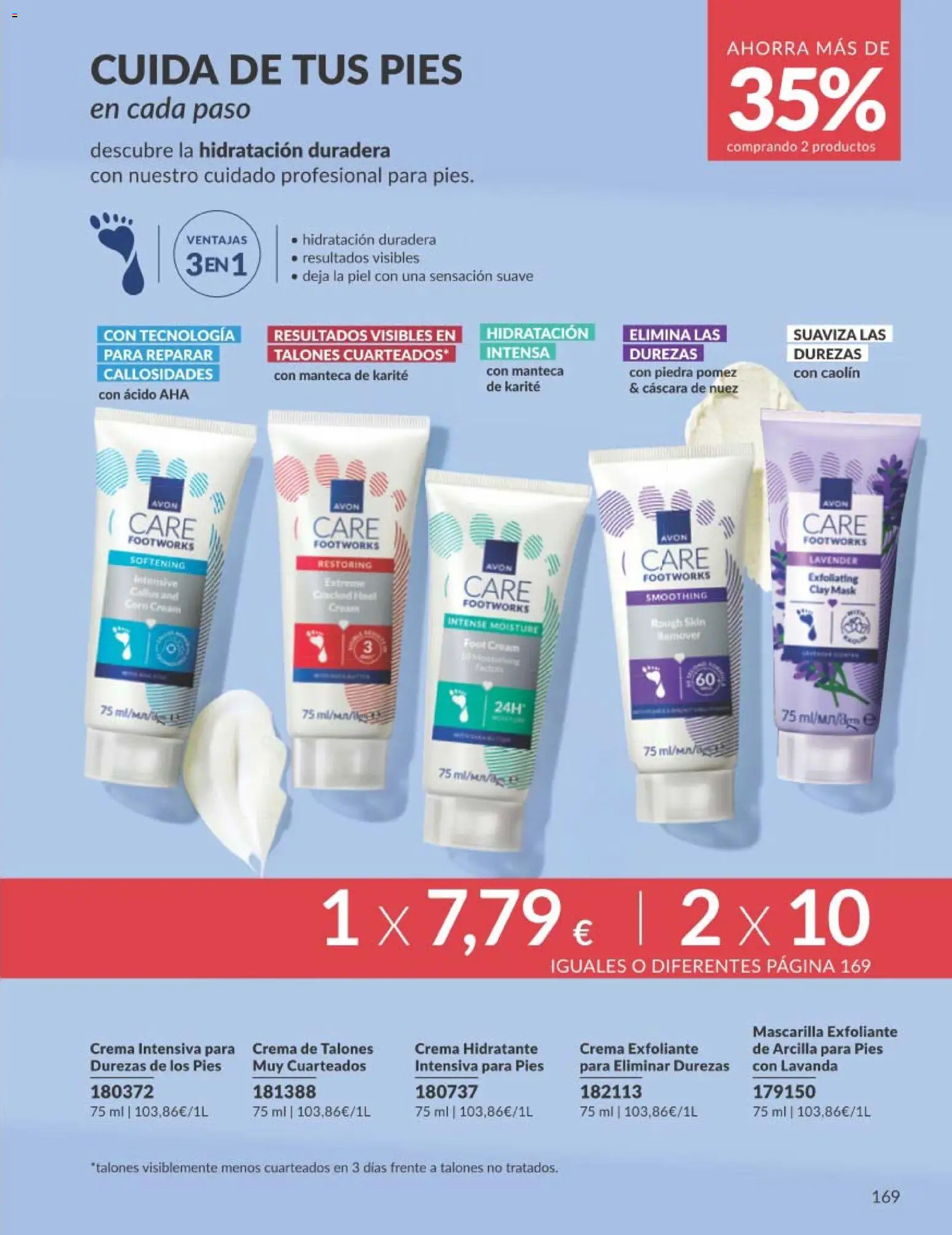 Catálogo AVON campaña 1 │ válido desde el 01.01.2026 | Página: 169 | Productos: Manteca, Γάλα σε σκόνη, Crema hidratante, Γαύρος