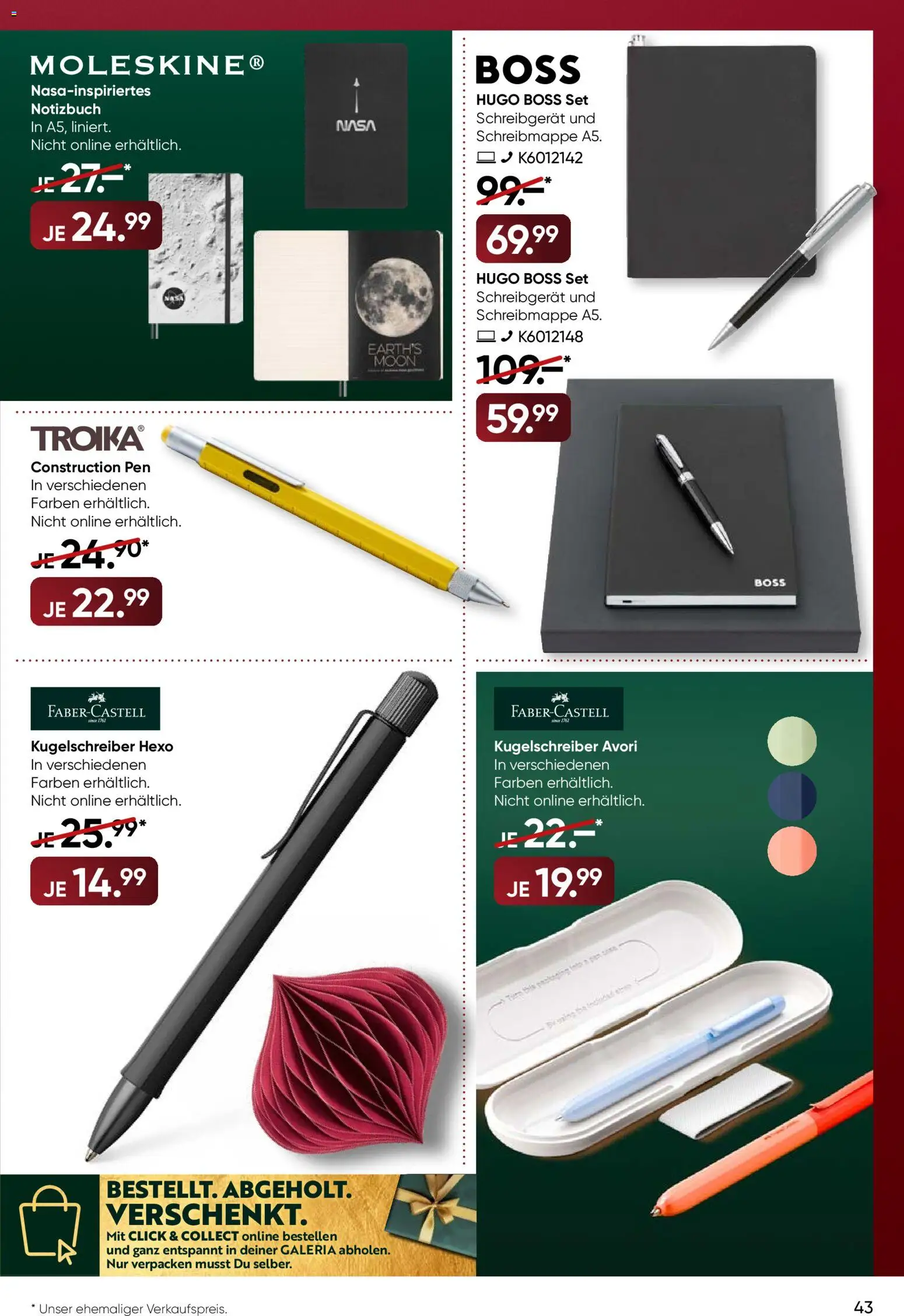 Galeria Karstadt Kaufhof Prospekt 	 – gültig ab 17.12.2025 | Seite: 43 | Produkte: Hugo, Notizbuch