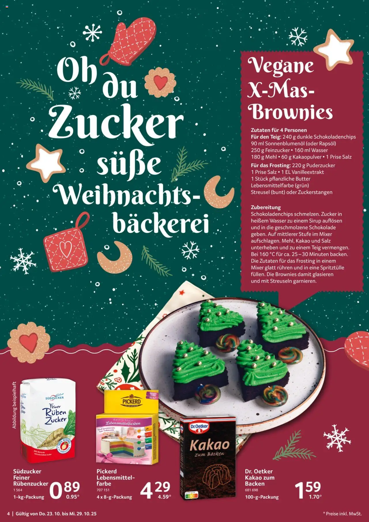 Selgros Prospekt 	 – gültig ab 23.10.2025 | Seite: 4 | Produkte: Schokolade, Sirup, Wasser, Zucker