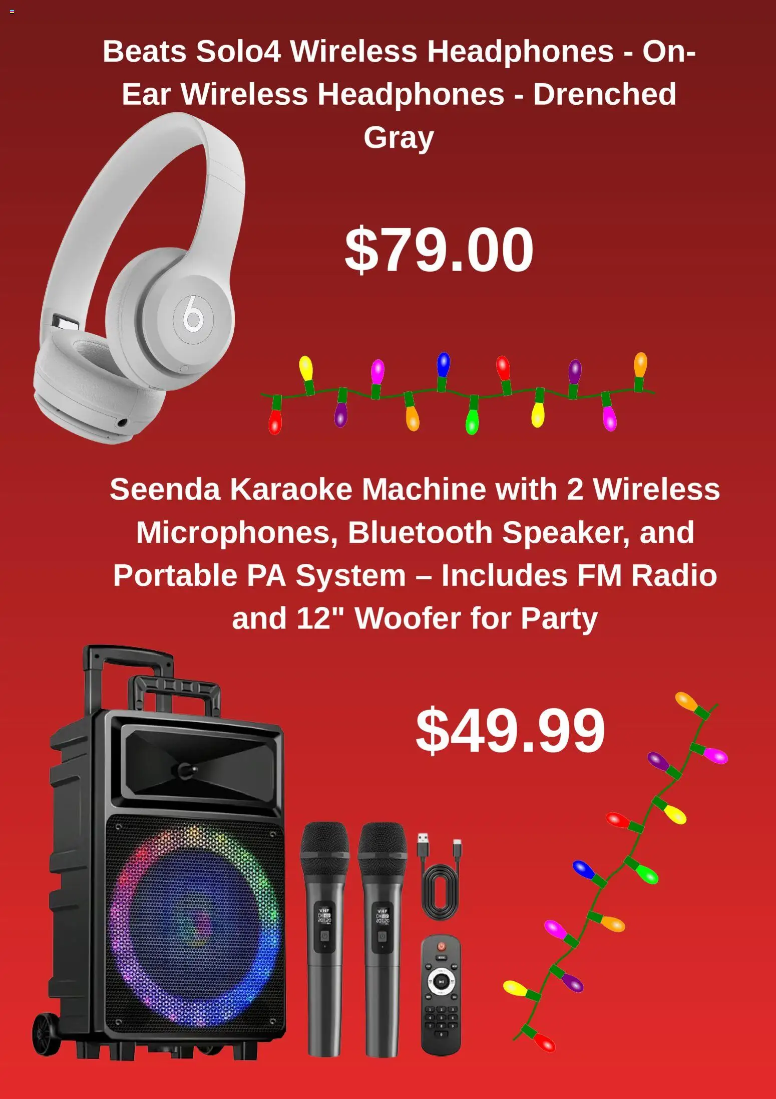 Walmart Catalogue valid from 16.12.2025 | Page: 4 | Products: Headphones, Radio
