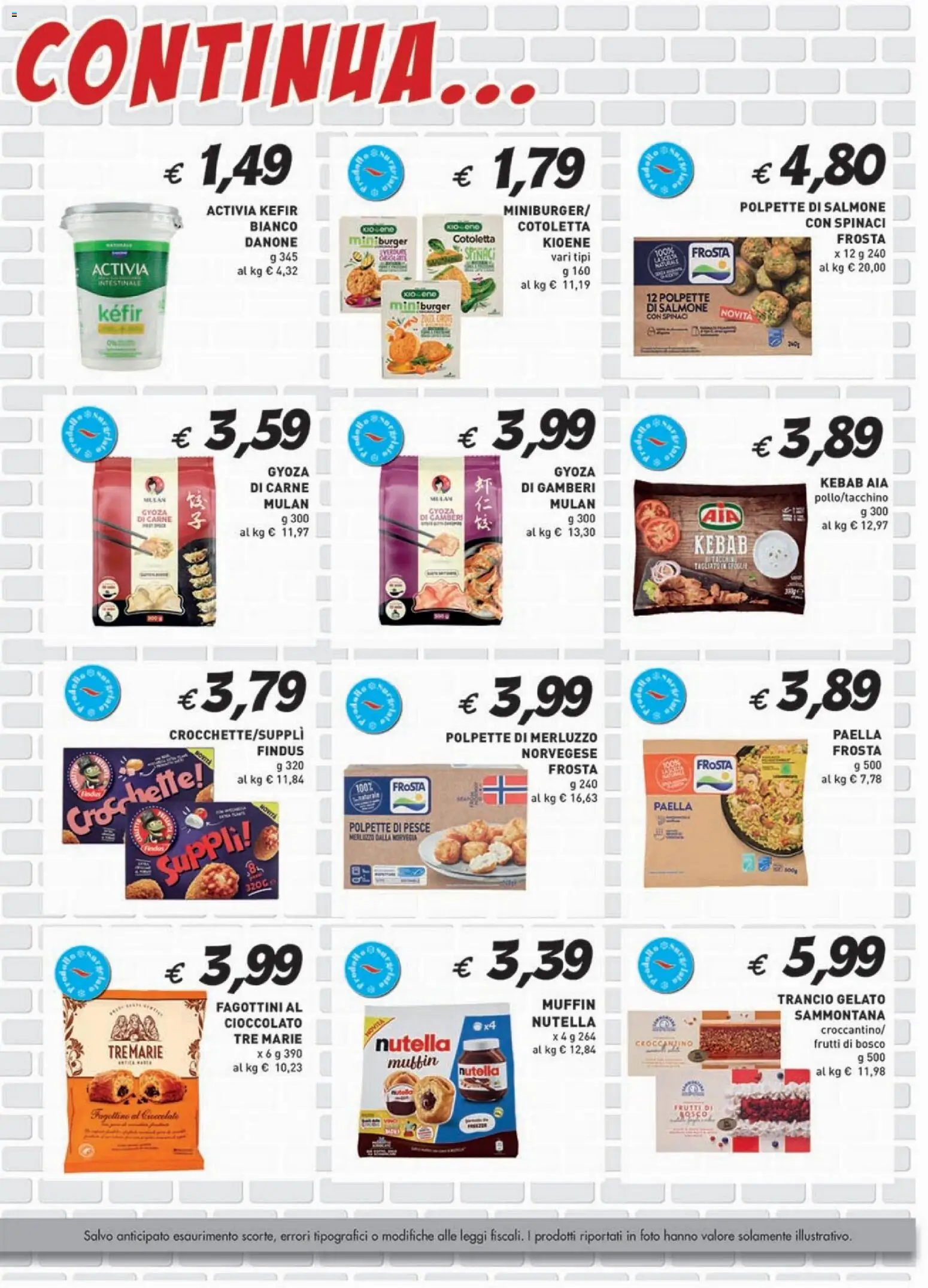 Volantino Coal del 27.02.2026 | Pagina: 3 | Prodotti: Merluzzo, Spinaci, Nutella, Muffin