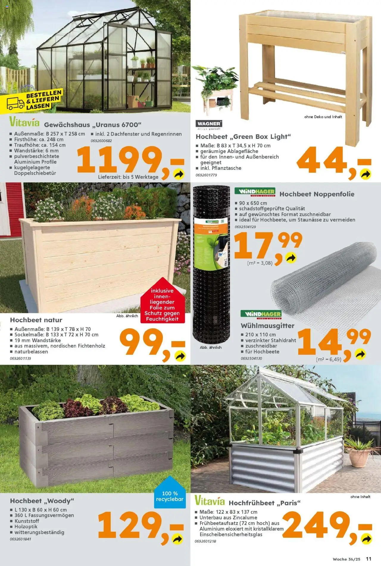 Globus Baumarkt prospekt Königsbrunn	 – gültig ab 31.08.2025 | Seite: 11 | Produkte: Hochbeet, Box