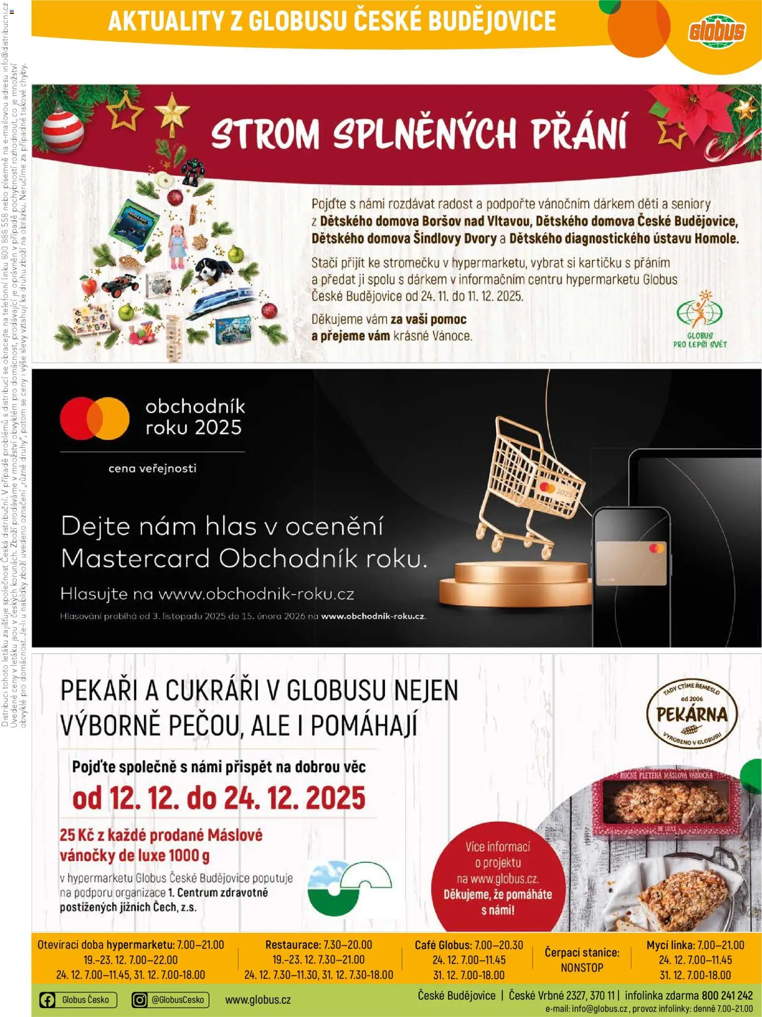 Globus leták - České Budějovice od 10.12.2025 | Strana: 38 | Produkty: Globus, Vánočka, Pekárna