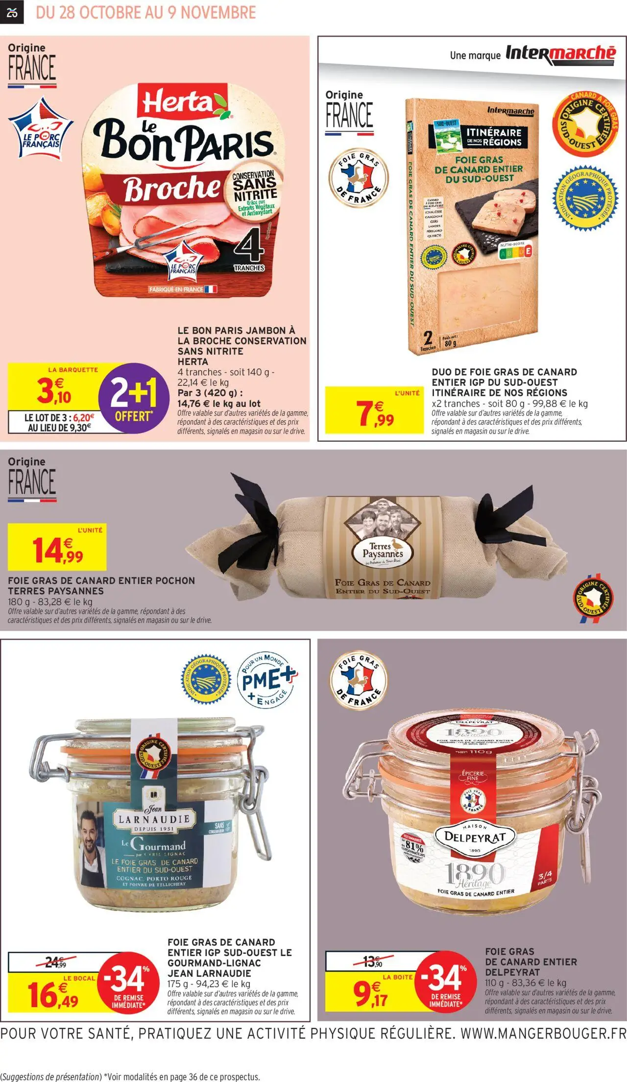 {H1} | Page: 14 | Produits: Foie Gras de Canard, Poids, Gras de canard entier, Porc