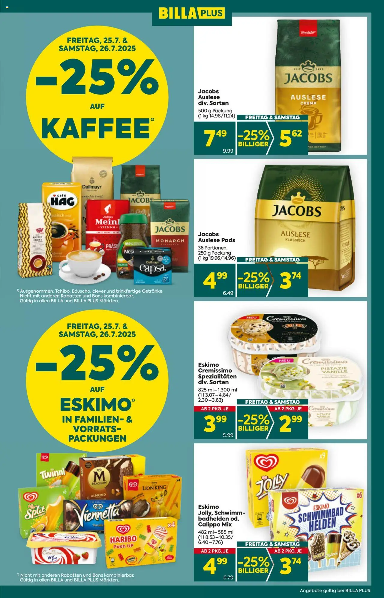 Billa Plus Flugblatt - Steiermark gültig ab 24.07.2025 | Seite: 3 | Produkte: Rizsliszt, Kaffee