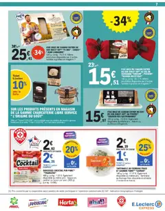 E.Leclerc - Prévisualisation de TARTINABLE AU FROMAGE FRAIS ET SAUMON FUMÉ (2) "SAVOUR", Tartinable au fromage frais et saumon fumé, 140 g. Également disponible au même prix: Tartinable au fromage frais ciboulette et échalote (Transformé en France). valide à partir de 09.12.2025 | Page: 7