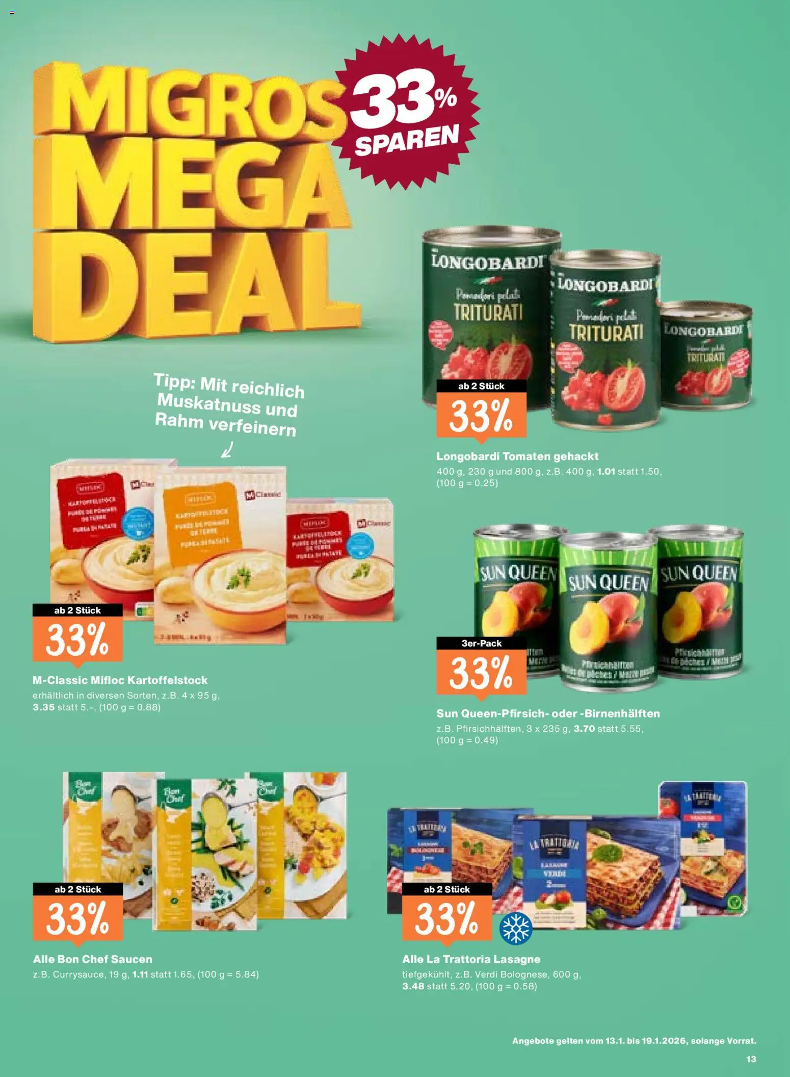 Migros Aktionen – gültig ab 13.01.2026 | Seite: 13 | Produkte: Tomaten