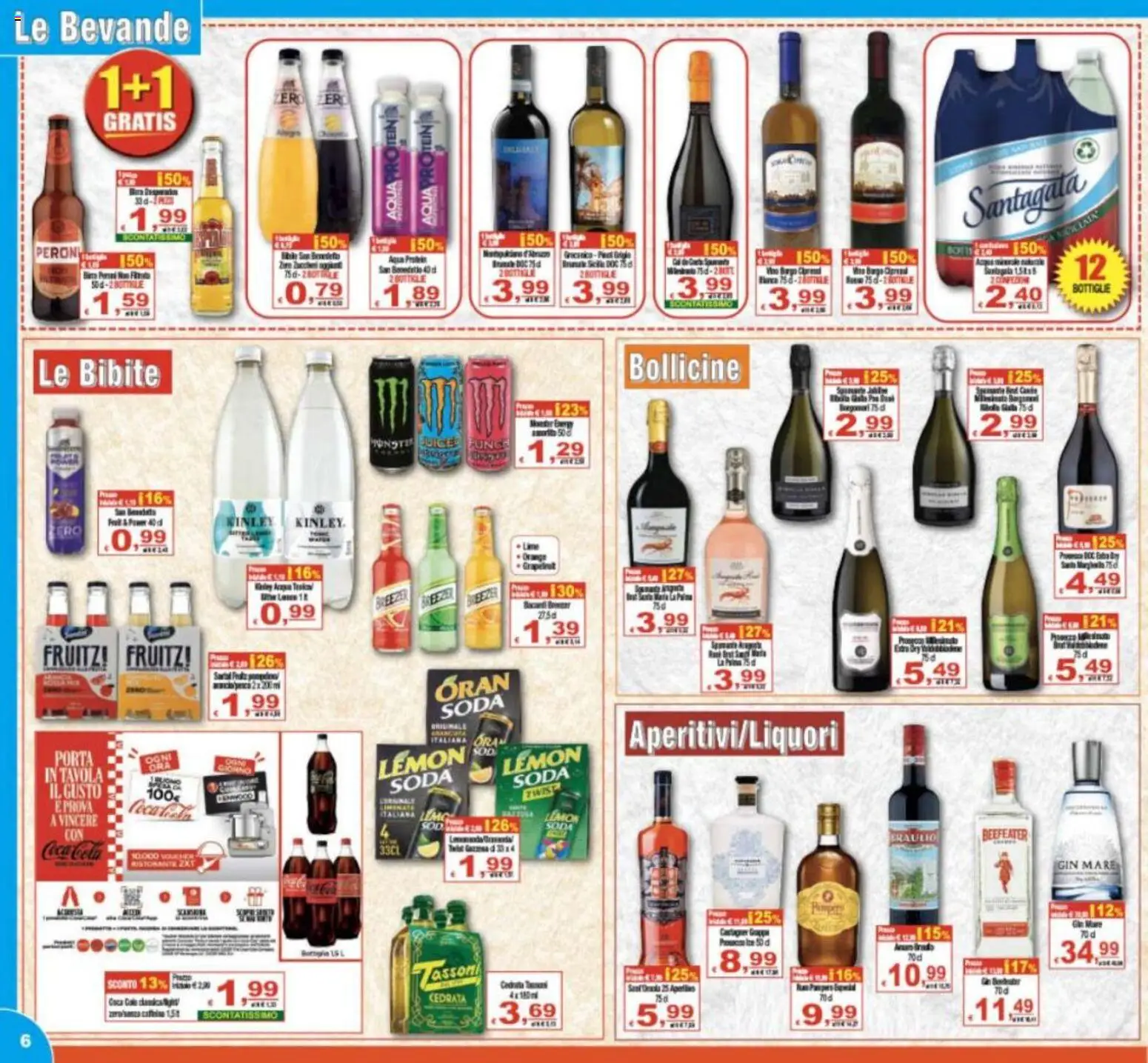 Volantino CTS del 29.04.2026 | Pagina: 6 | Prodotti: Gin, Bibite, Cedrata