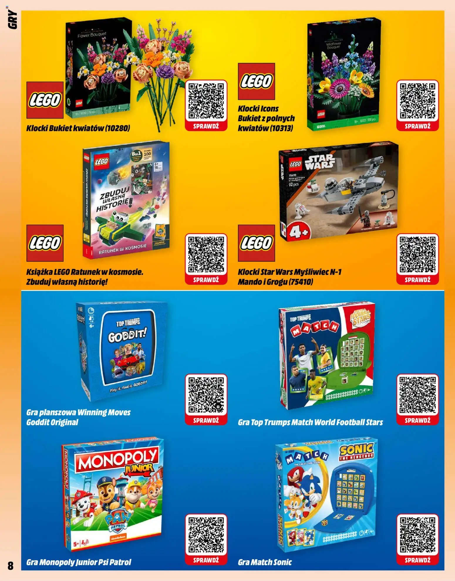 Media Markt promocje od 01.03.2026 | Strona: 8 | Produkty: Top, Gra, Lego