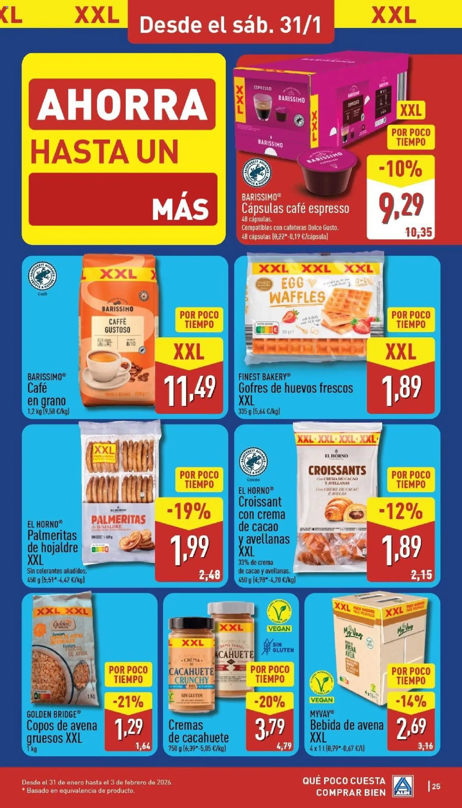 Aldi folleto Península │ válido desde el 26.01.2026 | Página: 25 | Productos: Café, Croissant, Crema, Café en grano