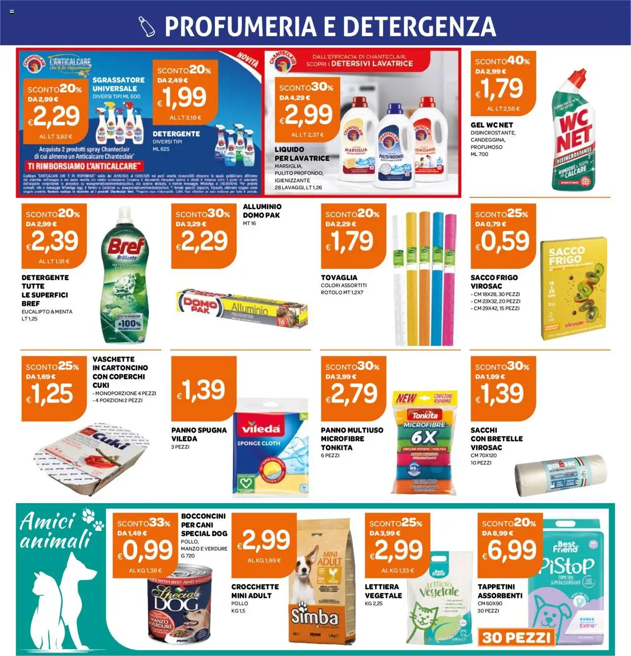 Volantino Ekom del 12.08.2025 | Pagina: 5 | Prodotti: Manzo, Anticalcare, Bretelle, Alluminio