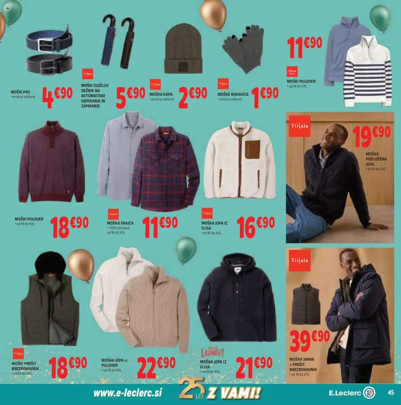 Novi E.leclerc katalog ponudbe – veljaven od 15.10.2025 | Stran: 5 | Izdelki: Srajca, Brezrokavnik, Jakna, Rokavice