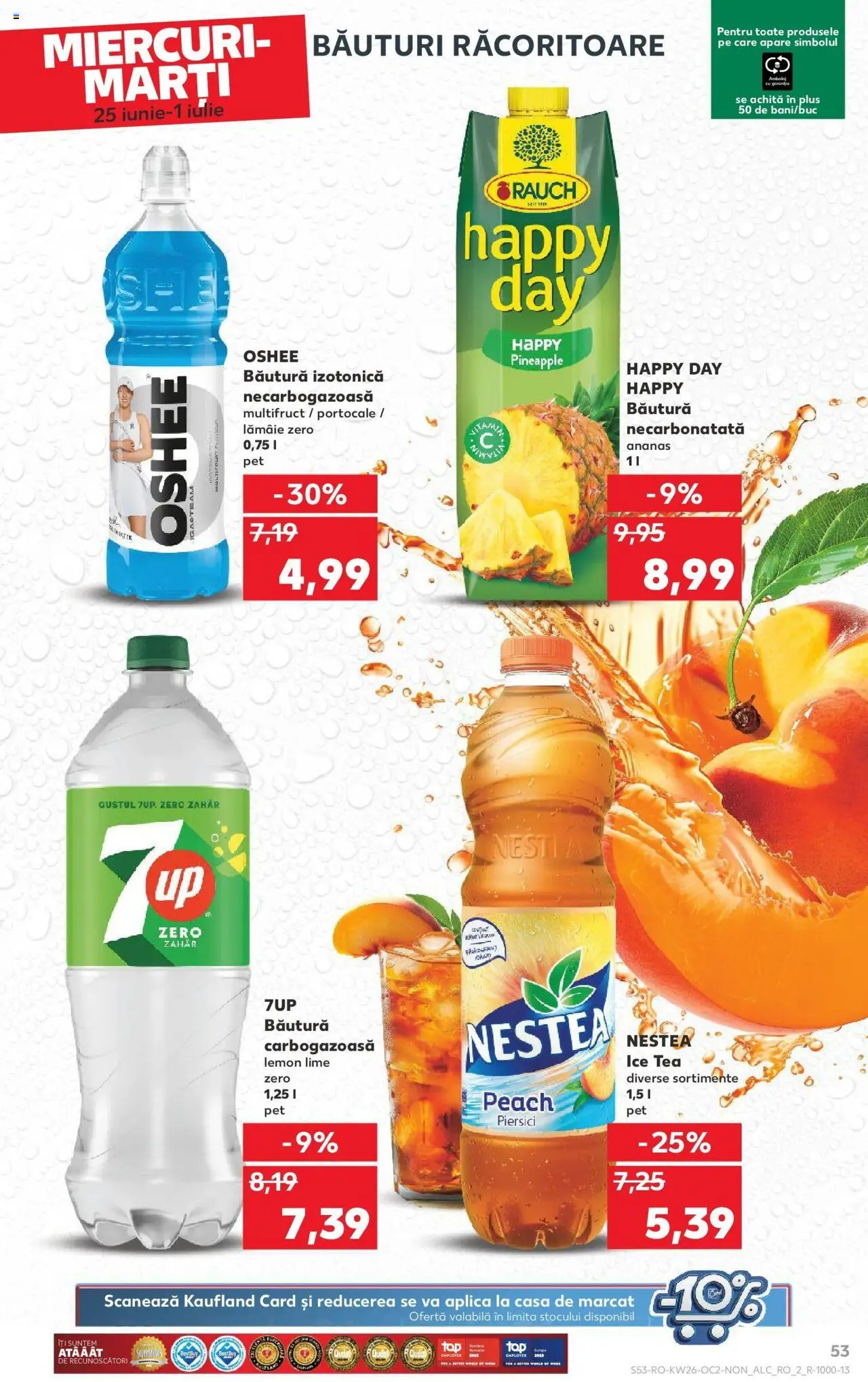Catalog Kaufland - Bucureşti – valabil de la 25.06.2025 | Pagină: 53 | Produse: Ice tea, Ananas, Zahăr, Lămâie