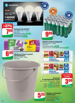 Pogląd oferty "Baterie cynkowe Megacell, AA R06, 24 szt. / 1 opak., 0,41 zł/szt." - ważna od 29.10.2025 | Strona: 60 | Produkty: Baterie